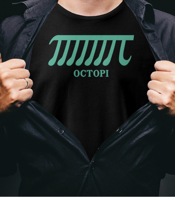 Octopi Funny Pi Math Algebra Tentacle Humor T-Shirt