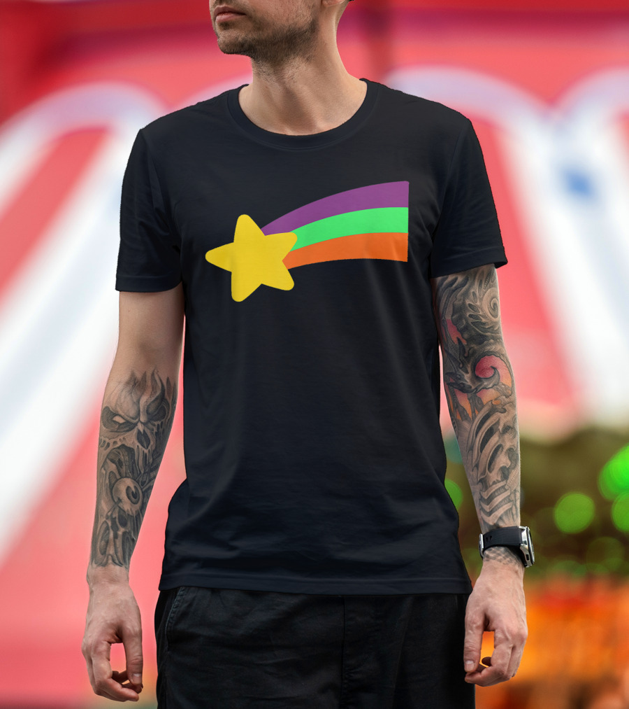 Mabel Shooting Star Rainbow Gravity Falls T-Shirt
