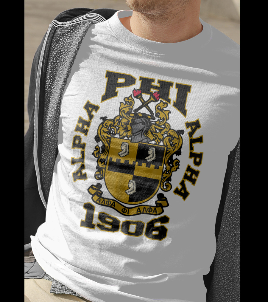Alpha Phi Alpha Fraternity Crest 1906 ΑΦΑ T-Shirt