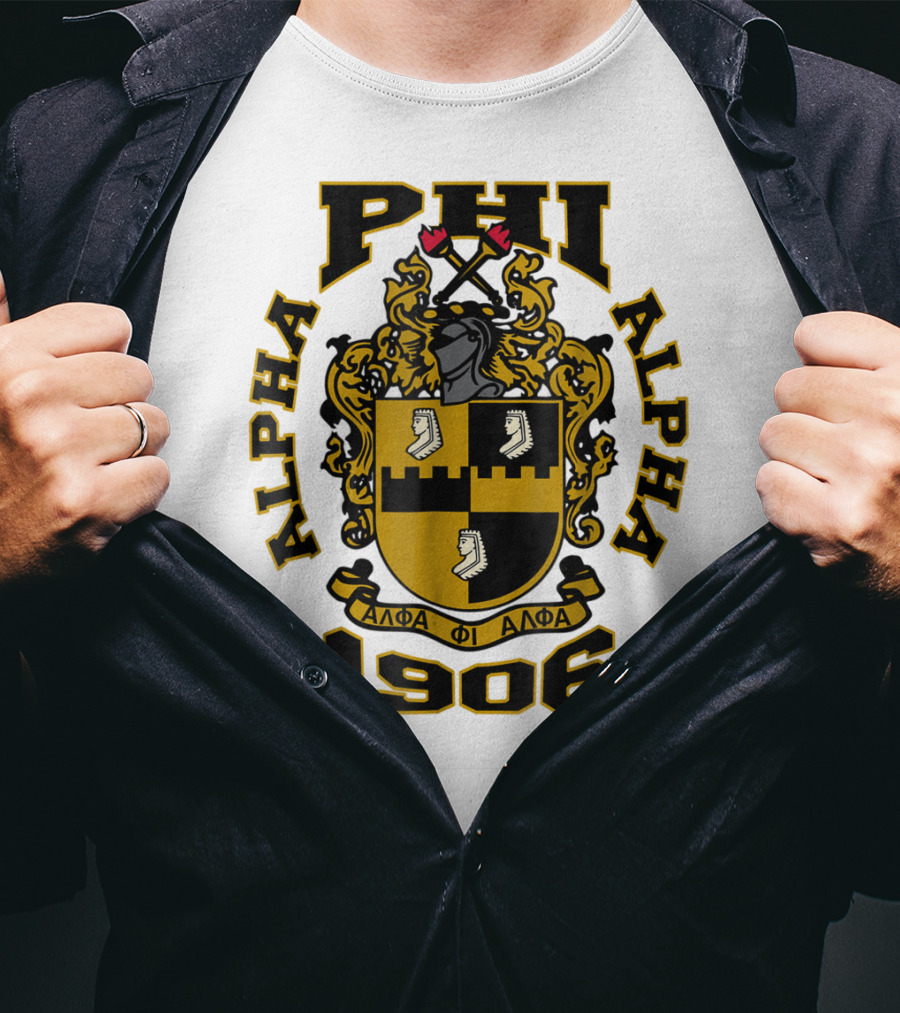 Alpha Phi Alpha Fraternity Crest 1906 ΑΦΑ T-Shirt