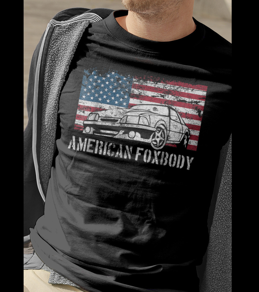 American Foxbody Muscle Car Flag T-Shirt