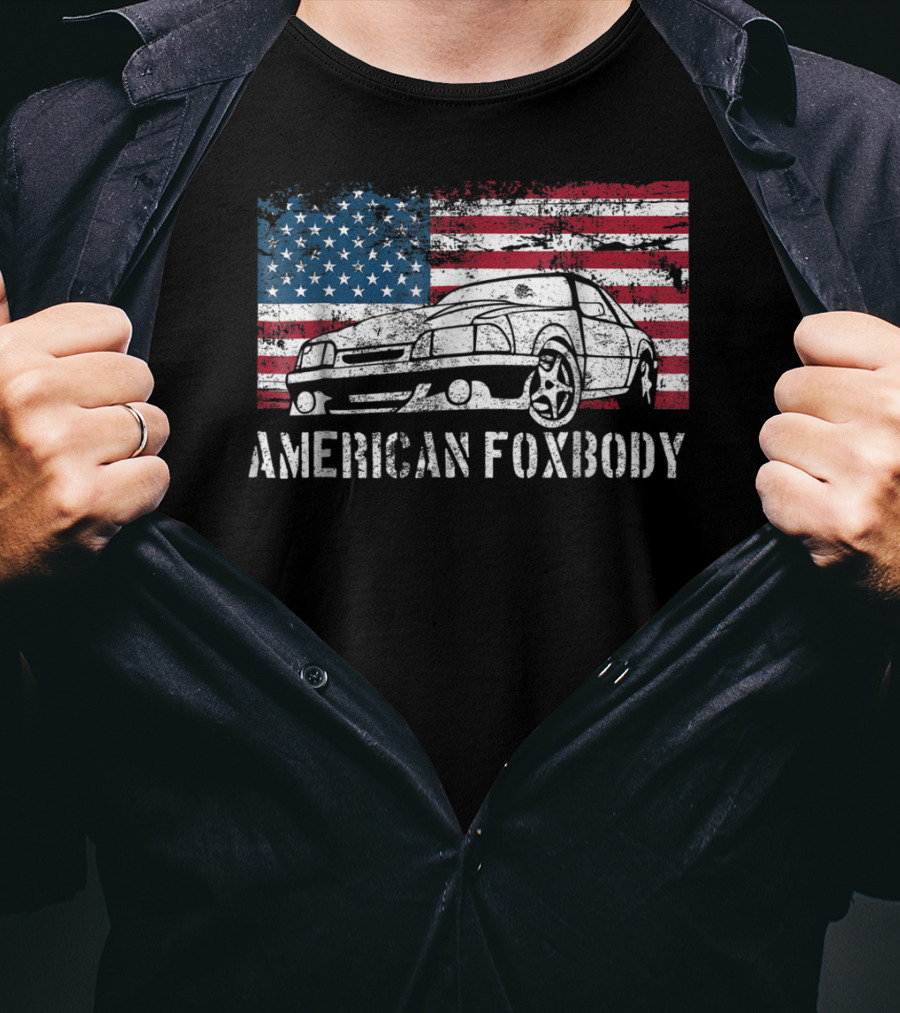 American Foxbody Muscle Car Flag T-Shirt