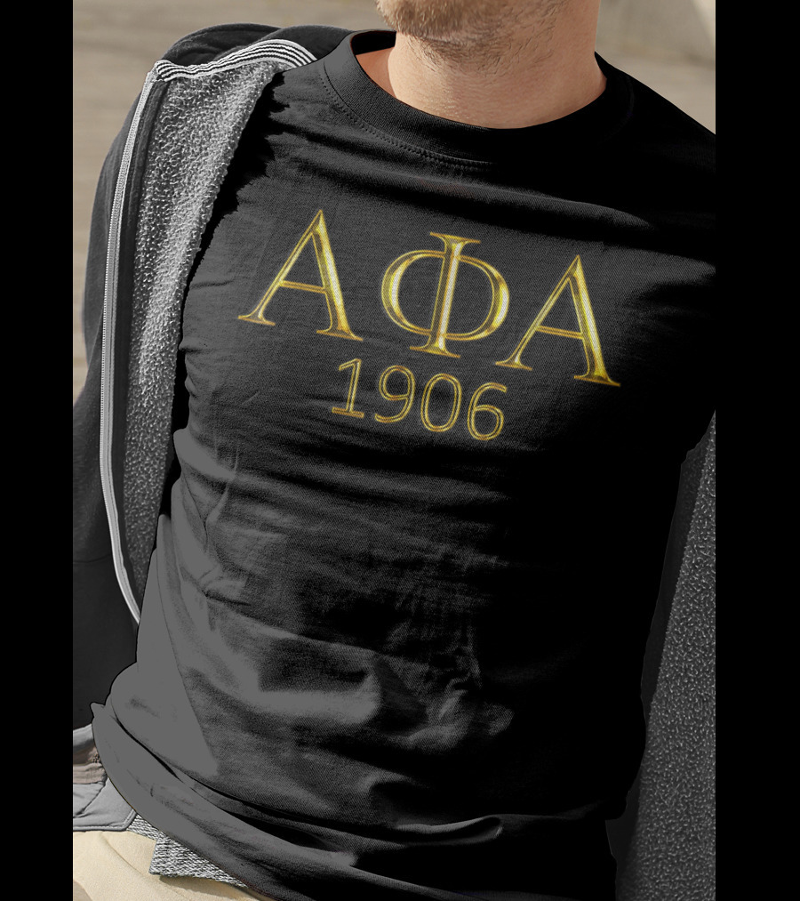 Alpha Phi Alpha ΑΦΑ 1906 Fraternity Greek Letters T-Shirt
