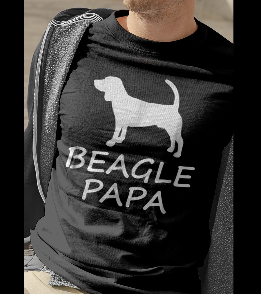 Beagle Papa Funny Beagle Lover Dog T-Shirt