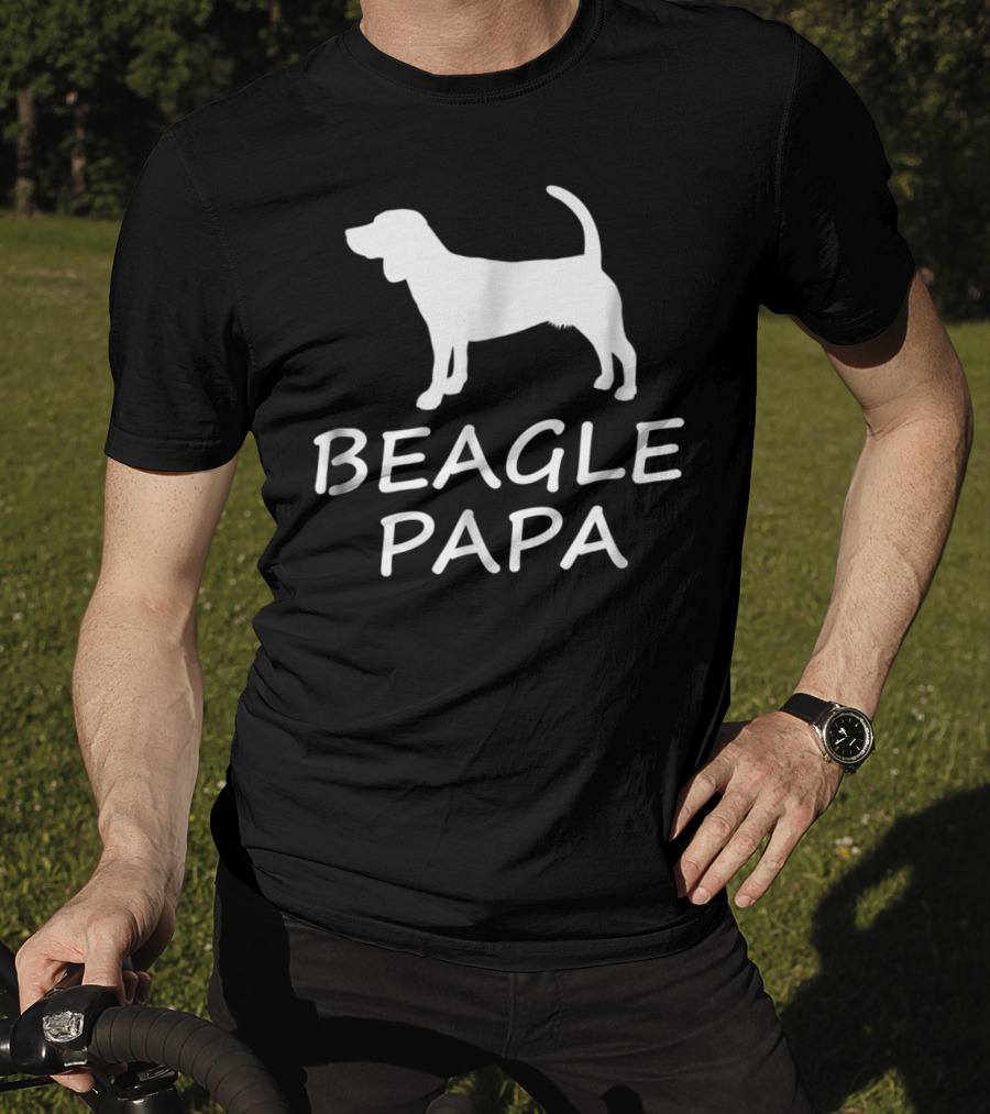 Beagle Papa Funny Beagle Lover Dog T-Shirt