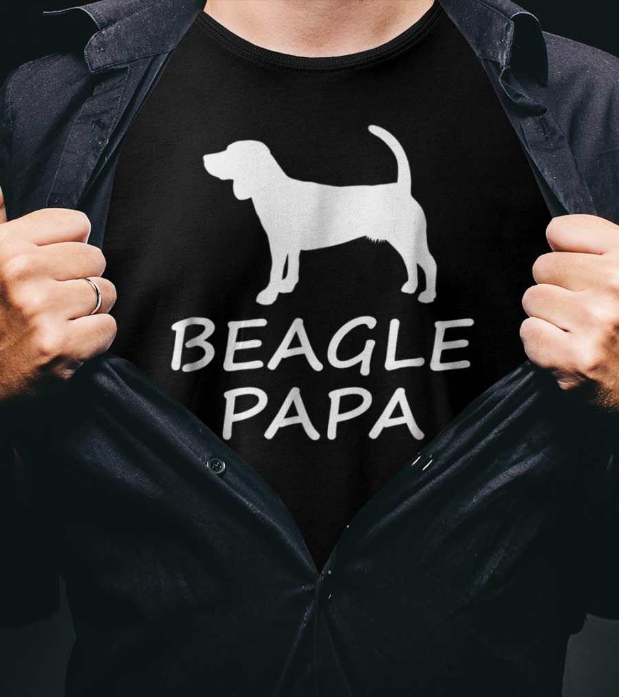 Beagle Papa Funny Beagle Lover Dog T-Shirt