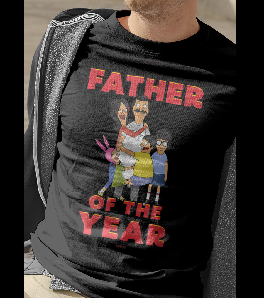 Bob's Burgers Father Of The Year Family Hug Group T-Shirt