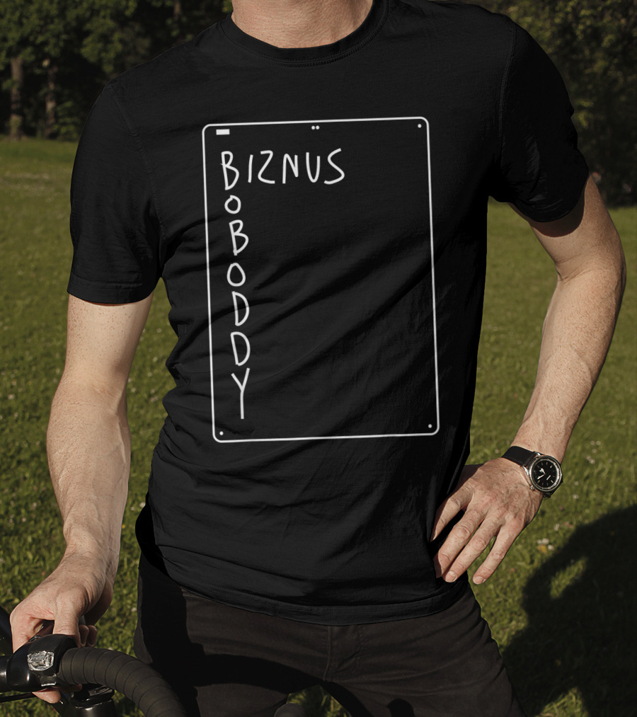 Boboddy Biznus Vertical Chalkboard T-Shirt