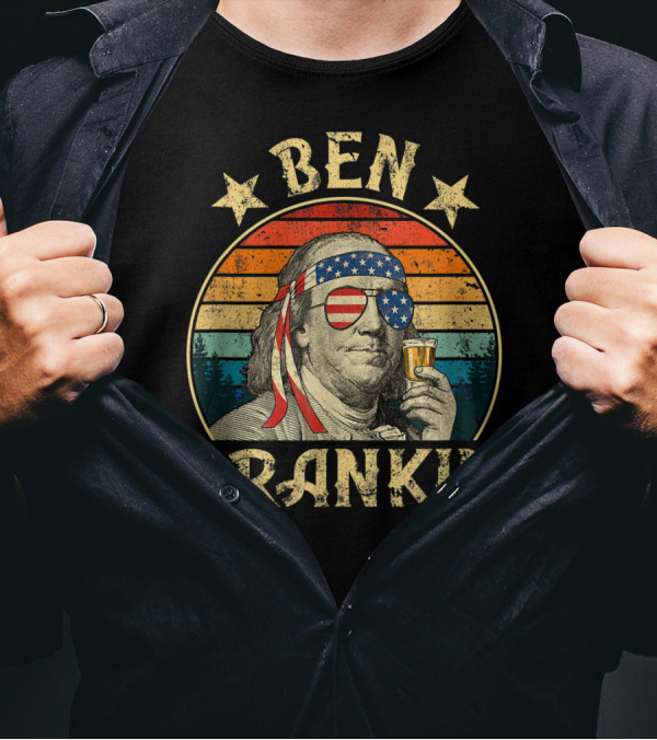 Ben Drankin Retro American 4th Of July T-Shirt