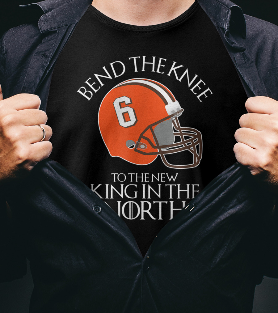 Bend The Knee 6 King In The North Football Helmet T-Shirt