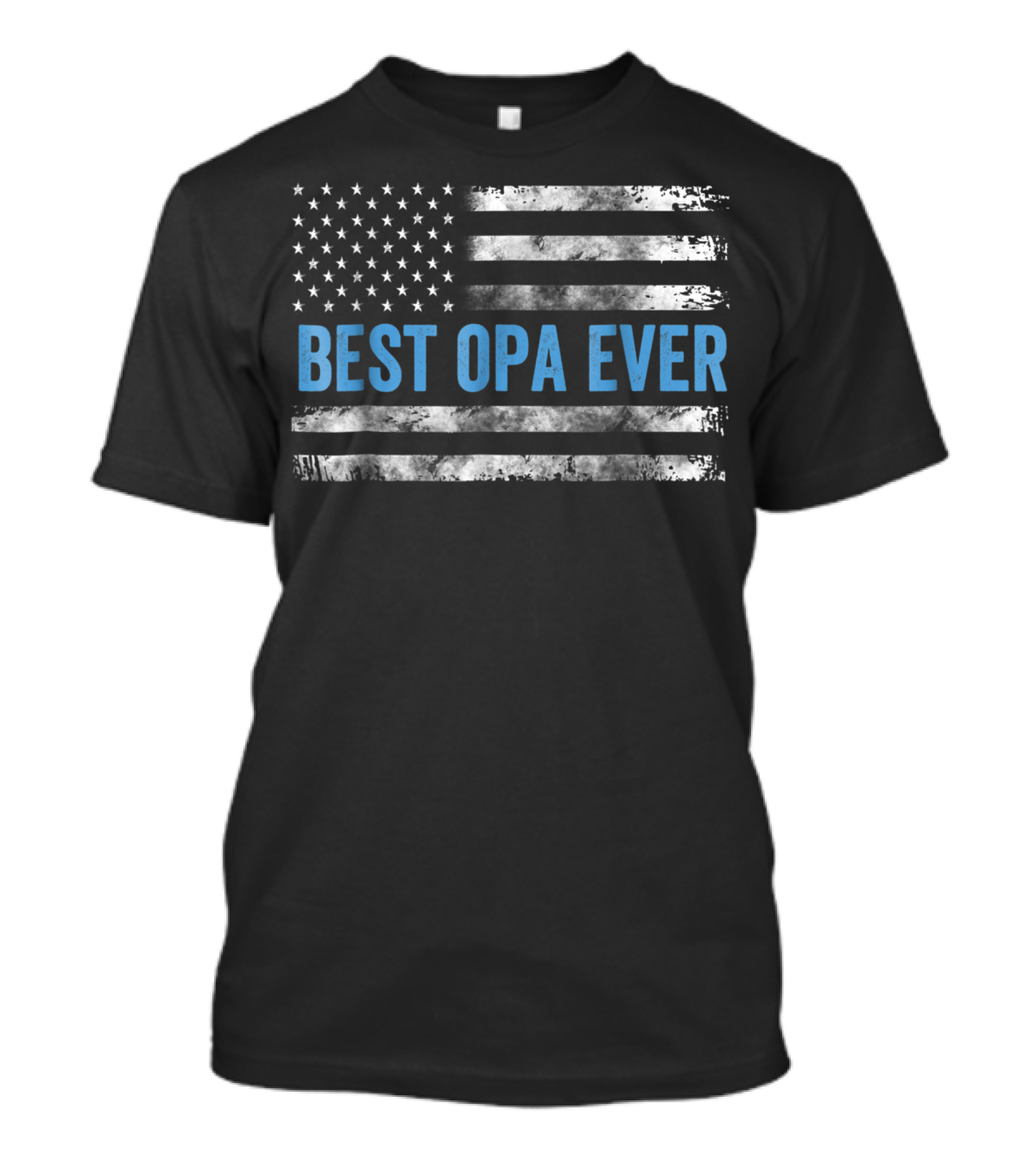 Best Opa Ever USA Flag Patriotic T-Shirt