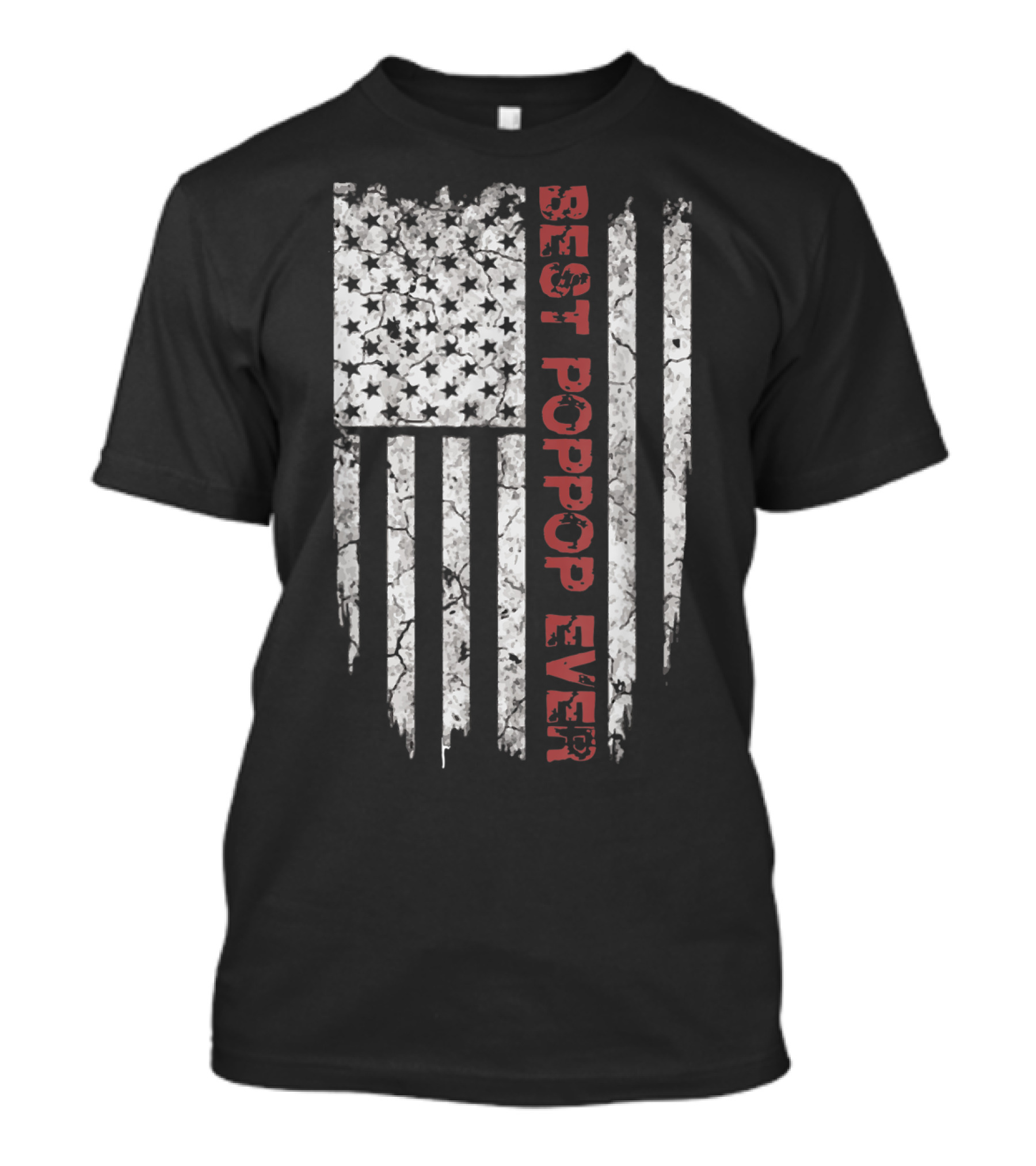 Best Poppop Ever American Flag T-Shirt