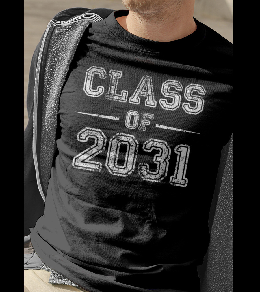 Class Of 2031 Boys First Day Grow With Me T-Shirt
