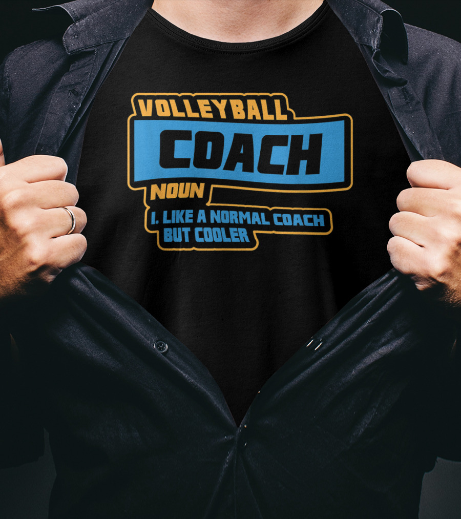 Volleyball Coach Noun I Like A Normal Coach But Cooler T-Shirt