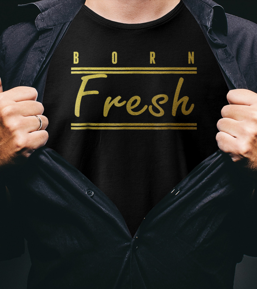 Born Fresh Gold Sneaker Heads Basketball T-Shirt