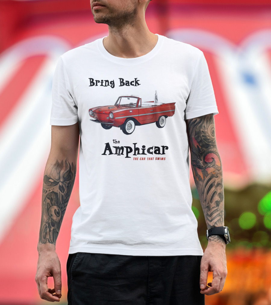 Bring Back The Amphicar The Car That Swims Red Vintage Convertible T-Shirt
