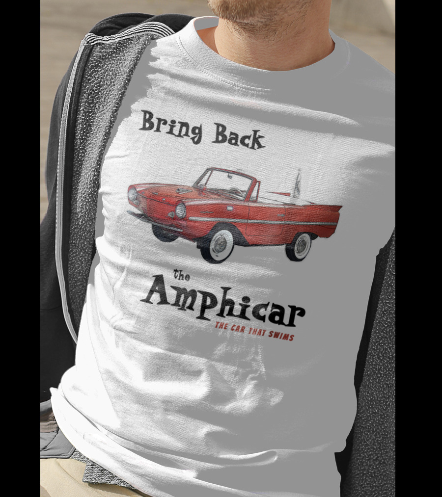 Bring Back The Amphicar The Car That Swims Red Vintage Convertible T-Shirt