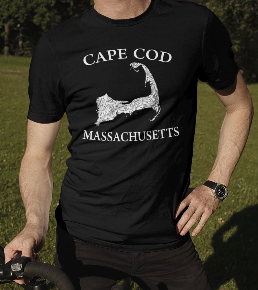 Cape Cod Massachusetts Map T-Shirt