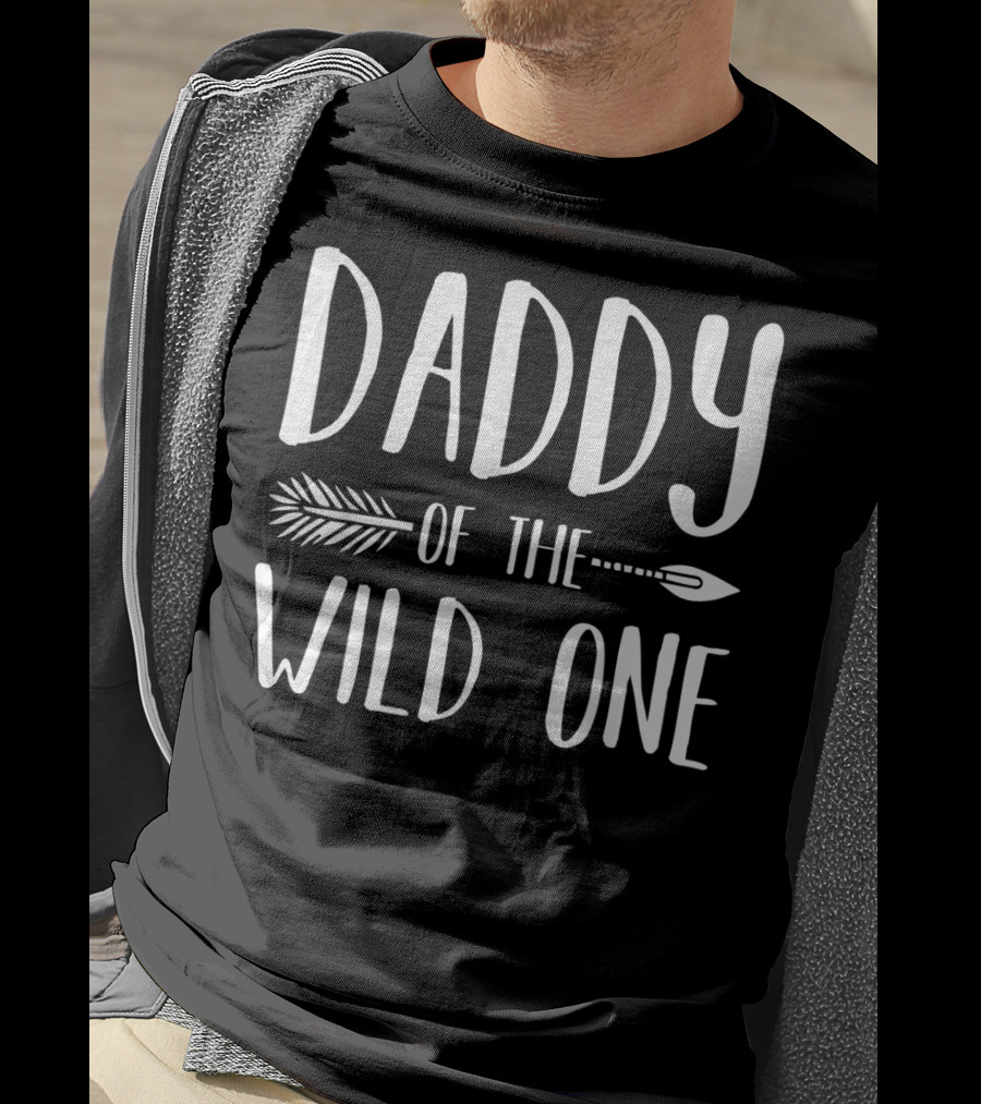 Daddy Of The Wild One Arrow Birthday Party T-Shirt