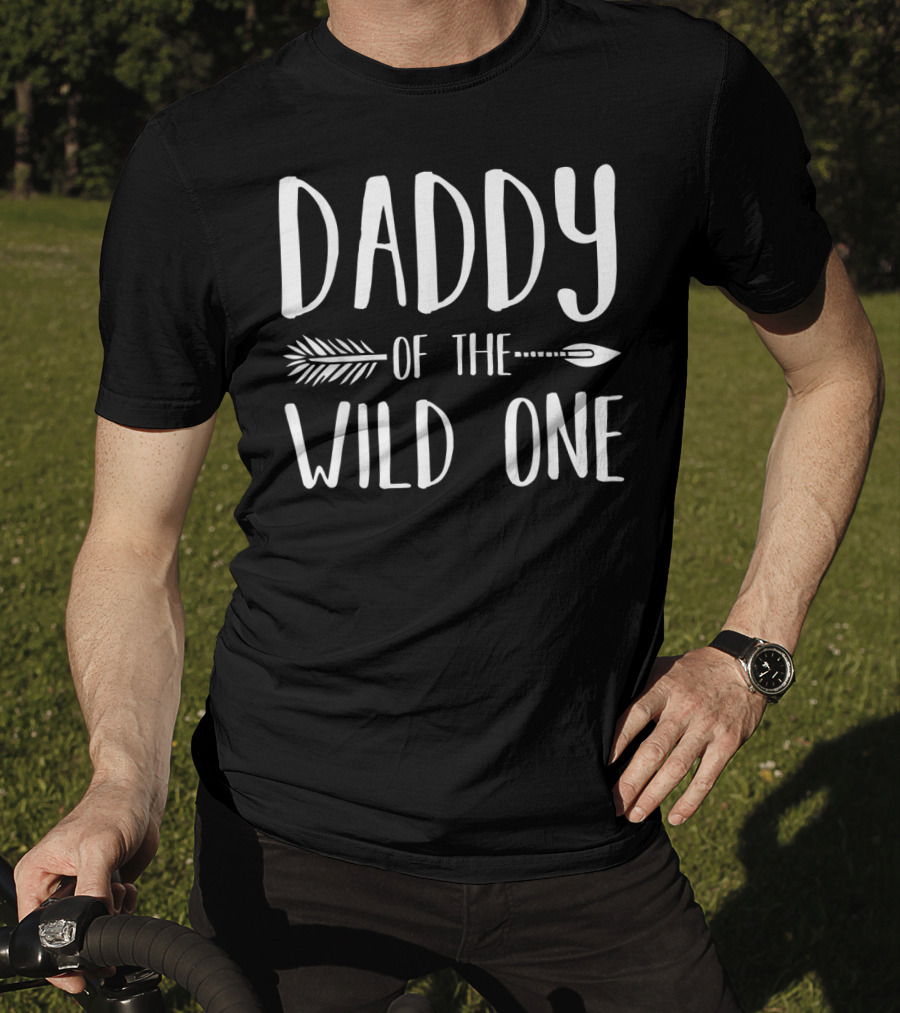 Daddy Of The Wild One Arrow Birthday Party T-Shirt