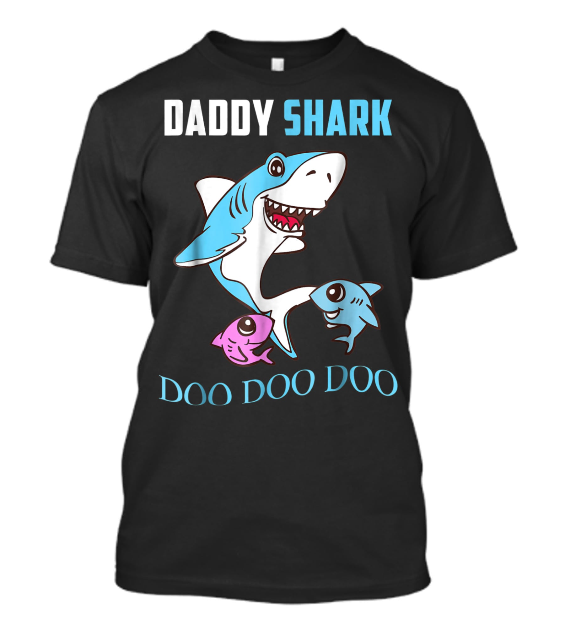 Daddy Shark Doo Doo Doo Adult Father Family Matching T-Shirt