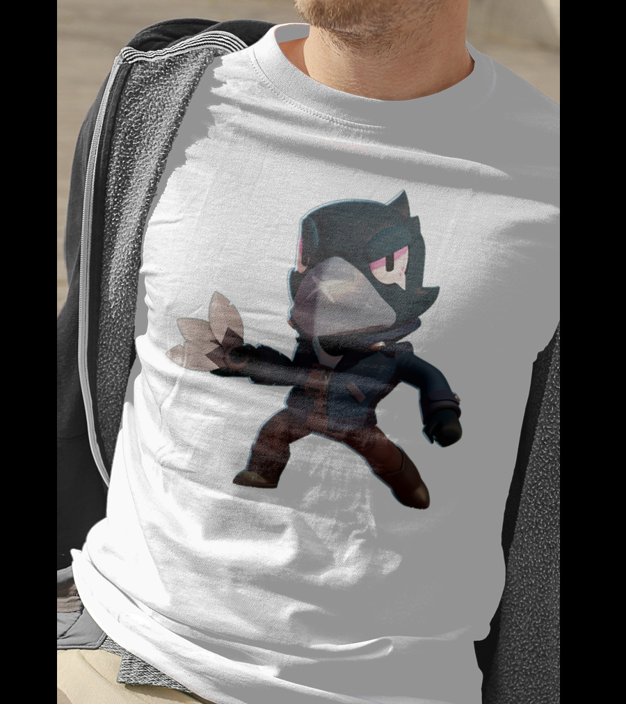Crow Brawl Stars Kid Gamer Character T-Shirt