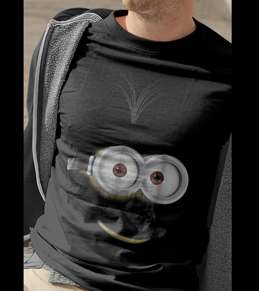Despicable Me Minions Kevin Face Smile Eyes Goggles Hair T-Shirt