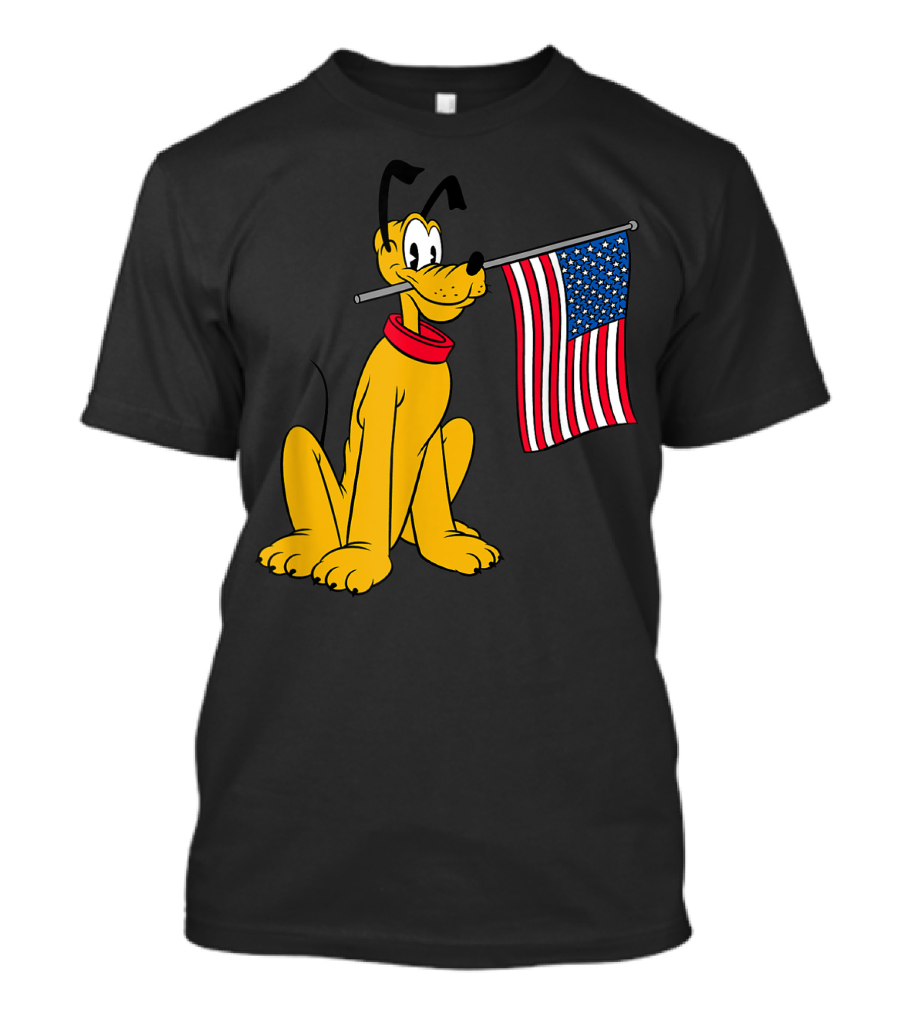 Disney Pluto American Flag T-Shirt