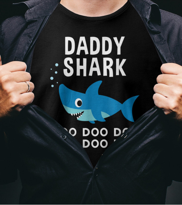 Daddy Shark Doo Doo Doo Song Lyrics Shark T-Shirt
