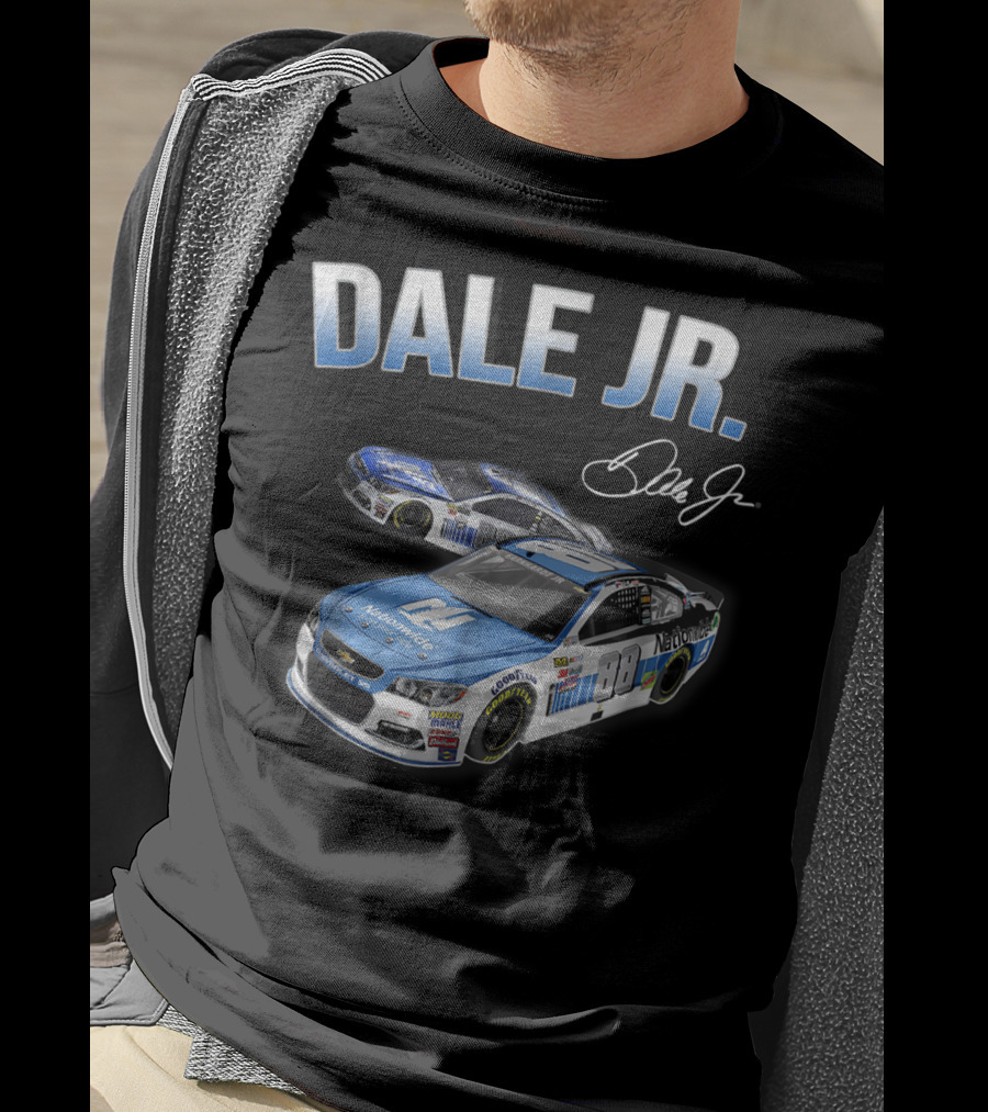 Dale Earnhardt Jr Fan For Life Nationwide Car Signature T-Shirt