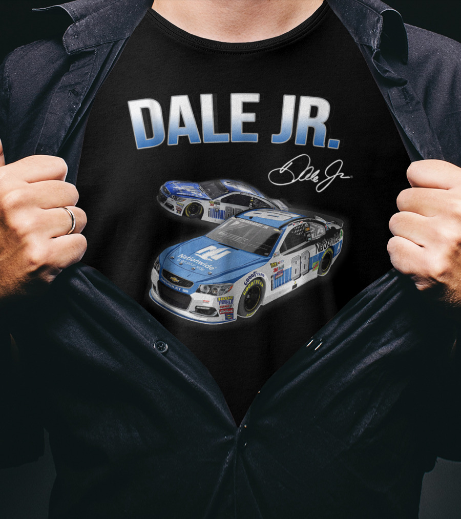 Dale Earnhardt Jr Fan For Life Nationwide Car Signature T-Shirt