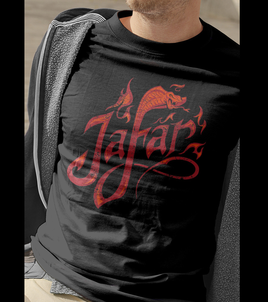 Jafar Snake Flame Design Disney Aladdin Live Action T-Shirt