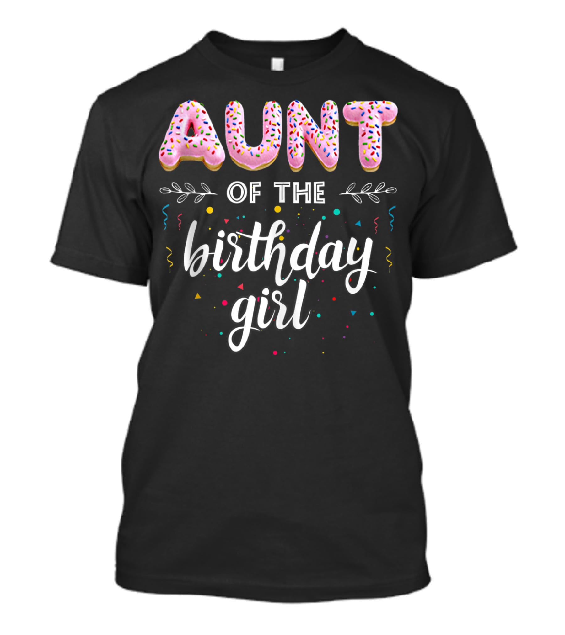 Aunt Of The Birthday Girl Donut Theme T-Shirt