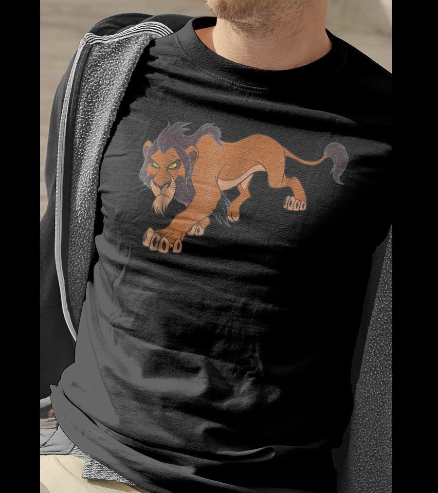 Disney The Lion King Scar Prowling Iconic Villain T-Shirt