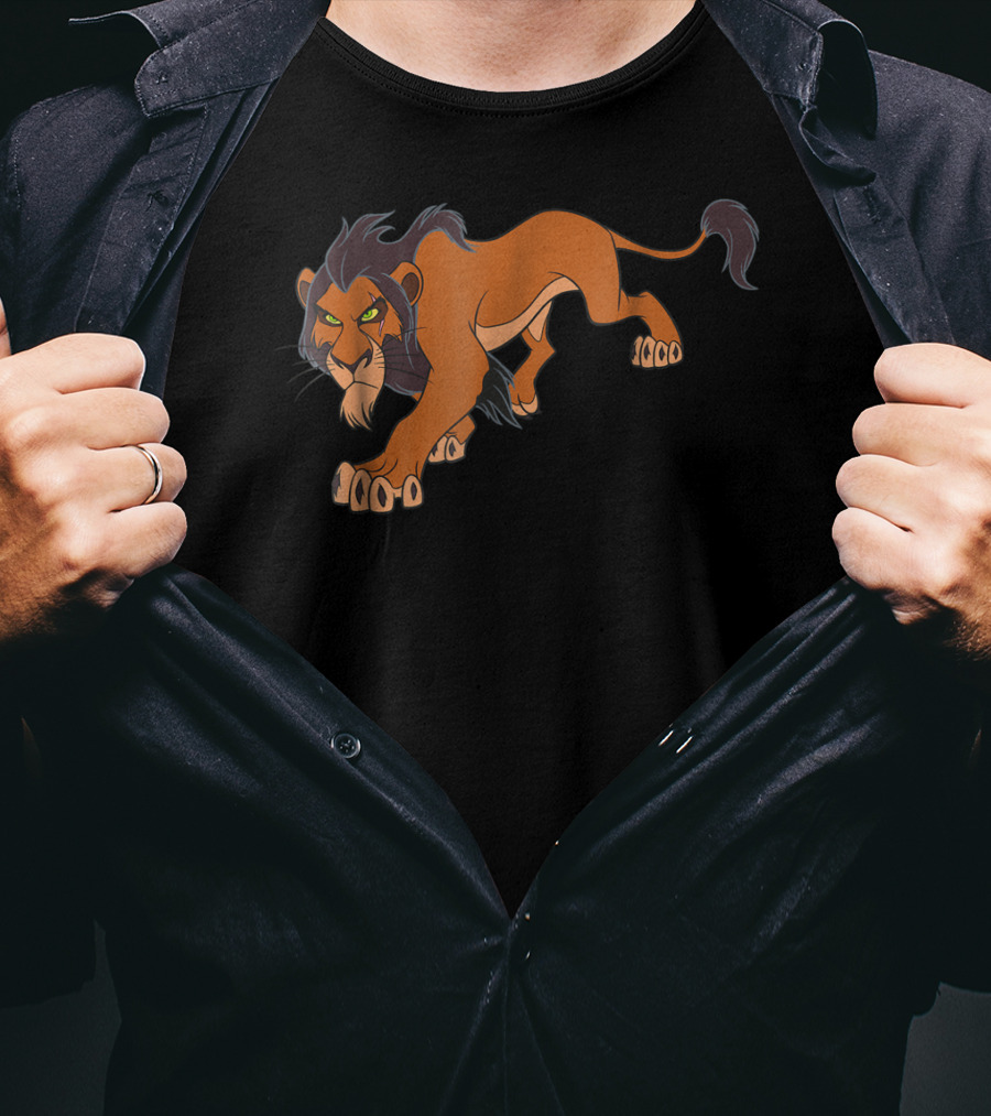 Disney The Lion King Scar Prowling Iconic Villain T-Shirt
