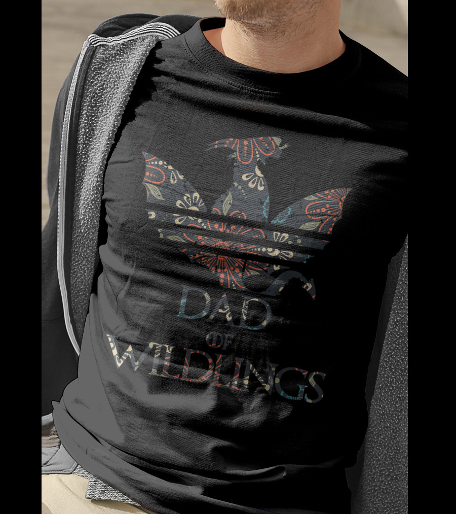 Dad Of Wildlings Floral Dragon T-Shirt