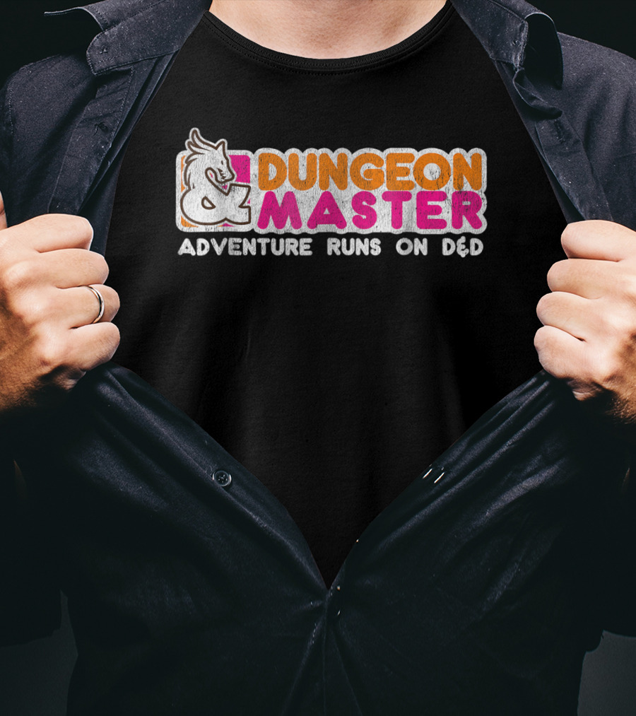 Dungeon Master Adventure Runs On D&D T-Shirt