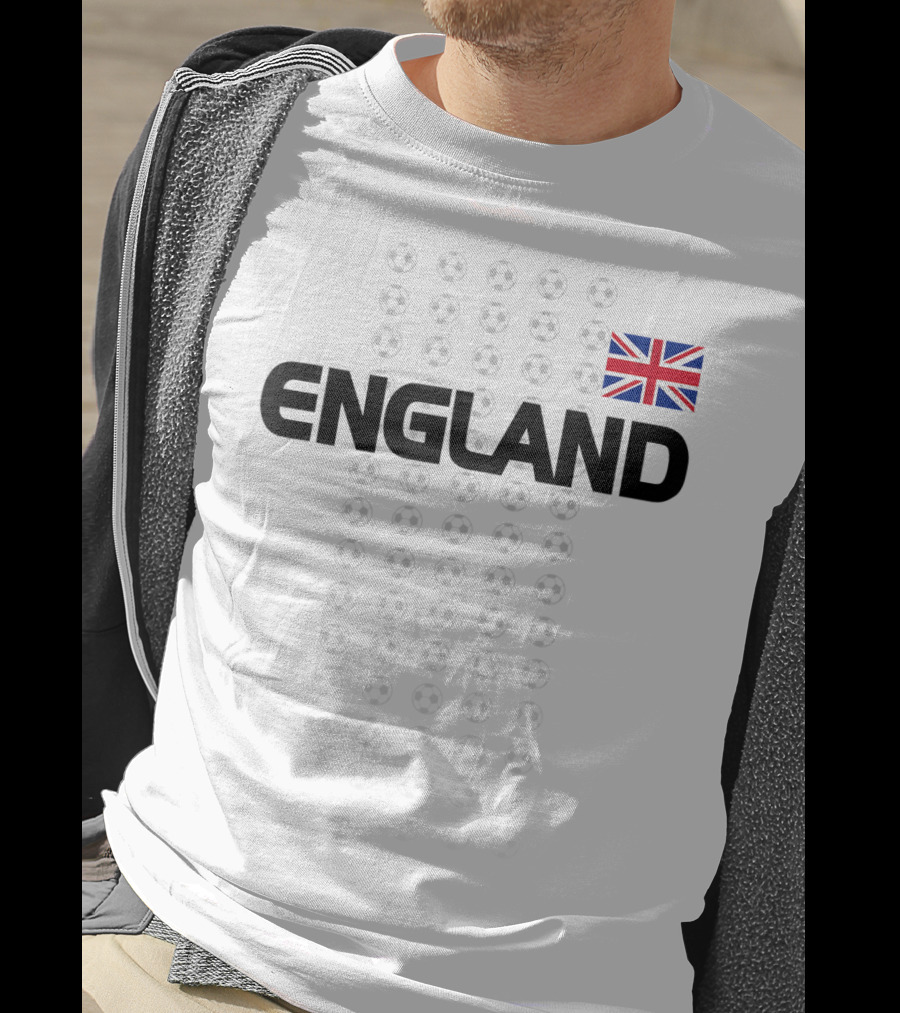 England Soccer English National Team Fan Flag T-Shirt