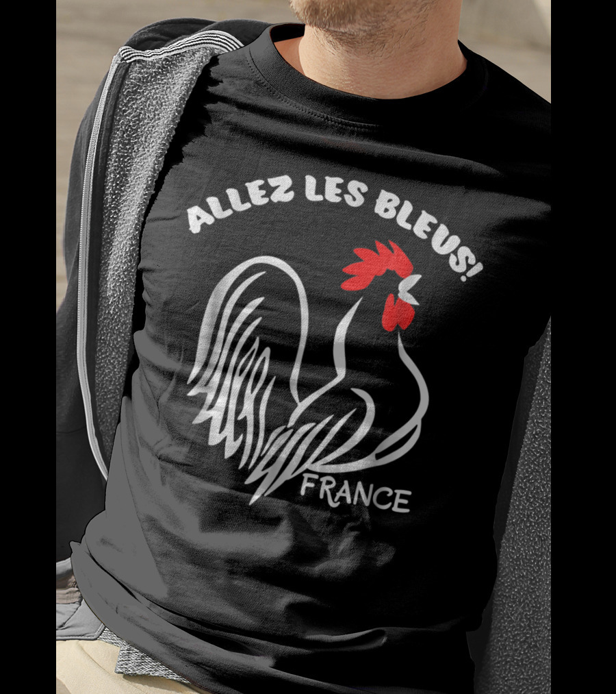 Allez Les Bleus France Soccer Football World Jersey T-Shirt
