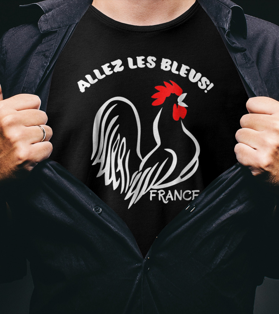 Allez Les Bleus France Soccer Football World Jersey T-Shirt