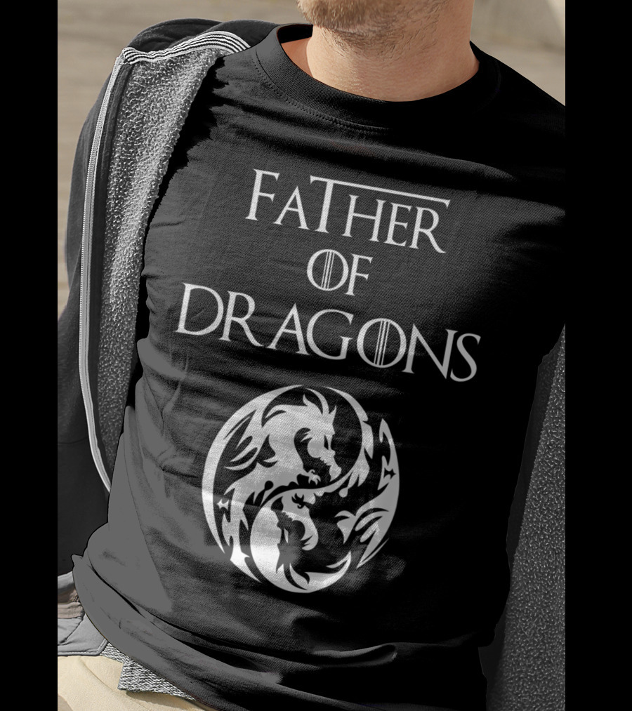 Father Of Dragons Yin Yang T-Shirt