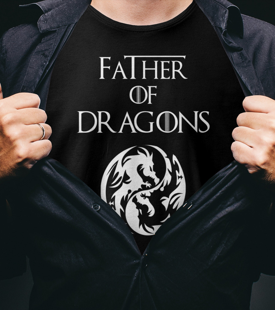 Father Of Dragons Yin Yang T-Shirt
