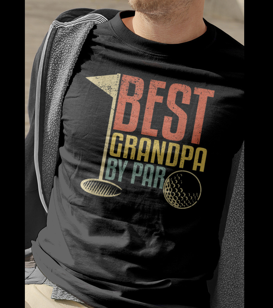 Best Grandpa By Par Funny Father's Day For Golf Lovers T-Shirt