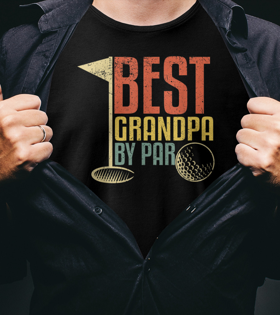 Best Grandpa By Par Funny Father's Day For Golf Lovers T-Shirt