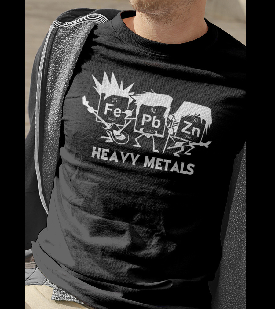 Funny Chemistry Elements Heavy Metals Fe Pb Zn T-Shirt