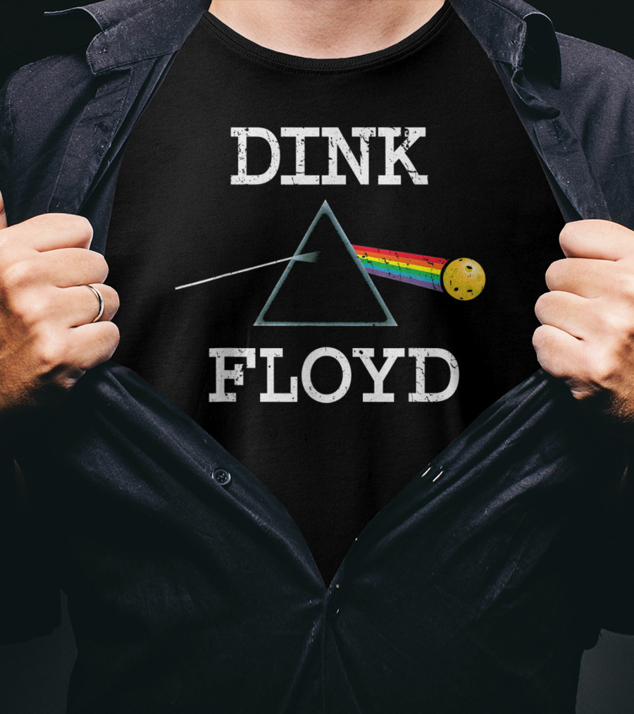 DINK FLOYD Pickleball Player USA Vintage Retro T-Shirt