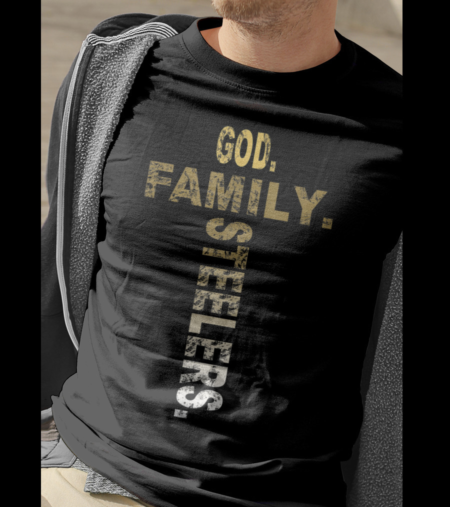 God Family Steelers Father's Day T-Shirt