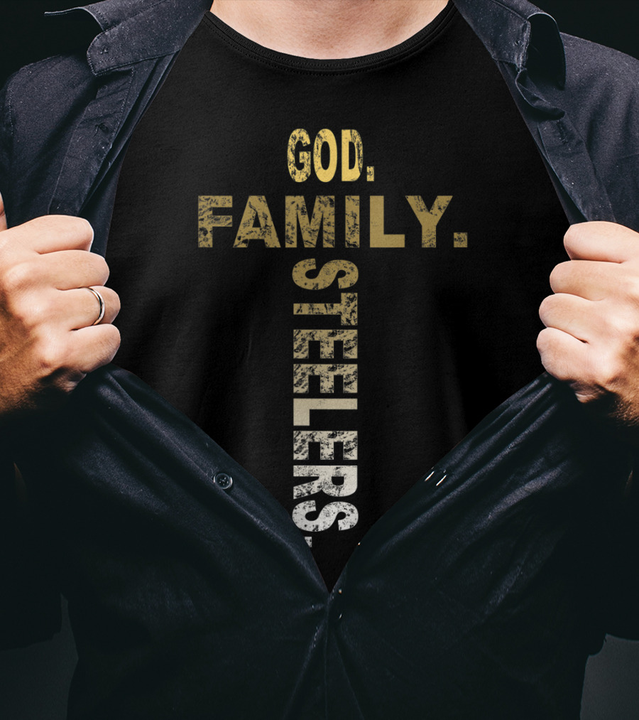 God Family Steelers Father's Day T-Shirt