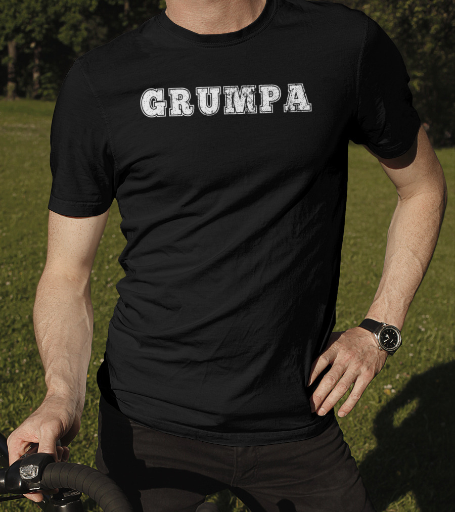 Grumpa Distressed Style Grumpagrumpy Grand T-Shirt