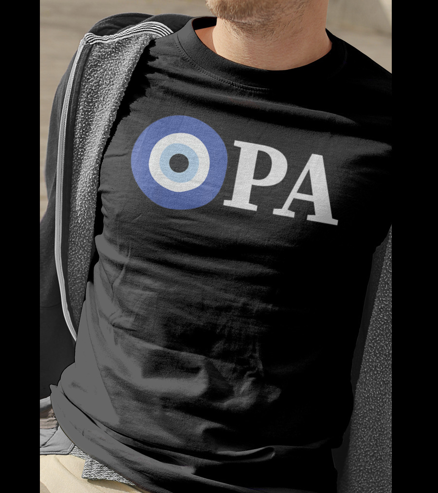 OPA Greek Pride Evil Eye T-Shirt